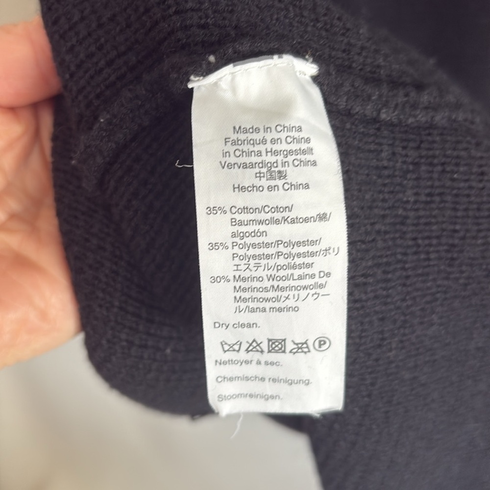 J Crew Black Open Front Cardigan Sweater Womens‎ Small - Picture 7 of 7